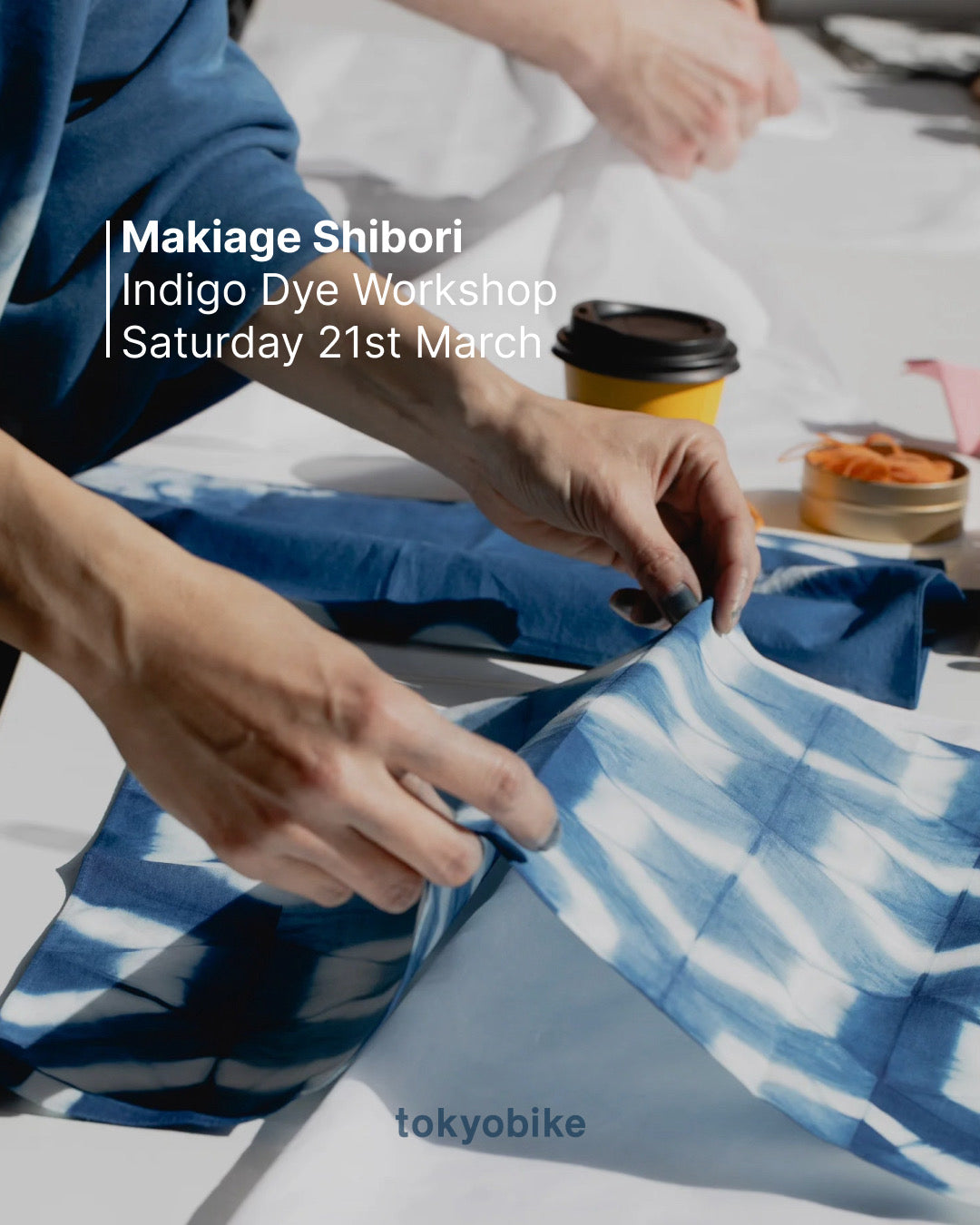 The first Shibori and indigo dyeing workshop 2026