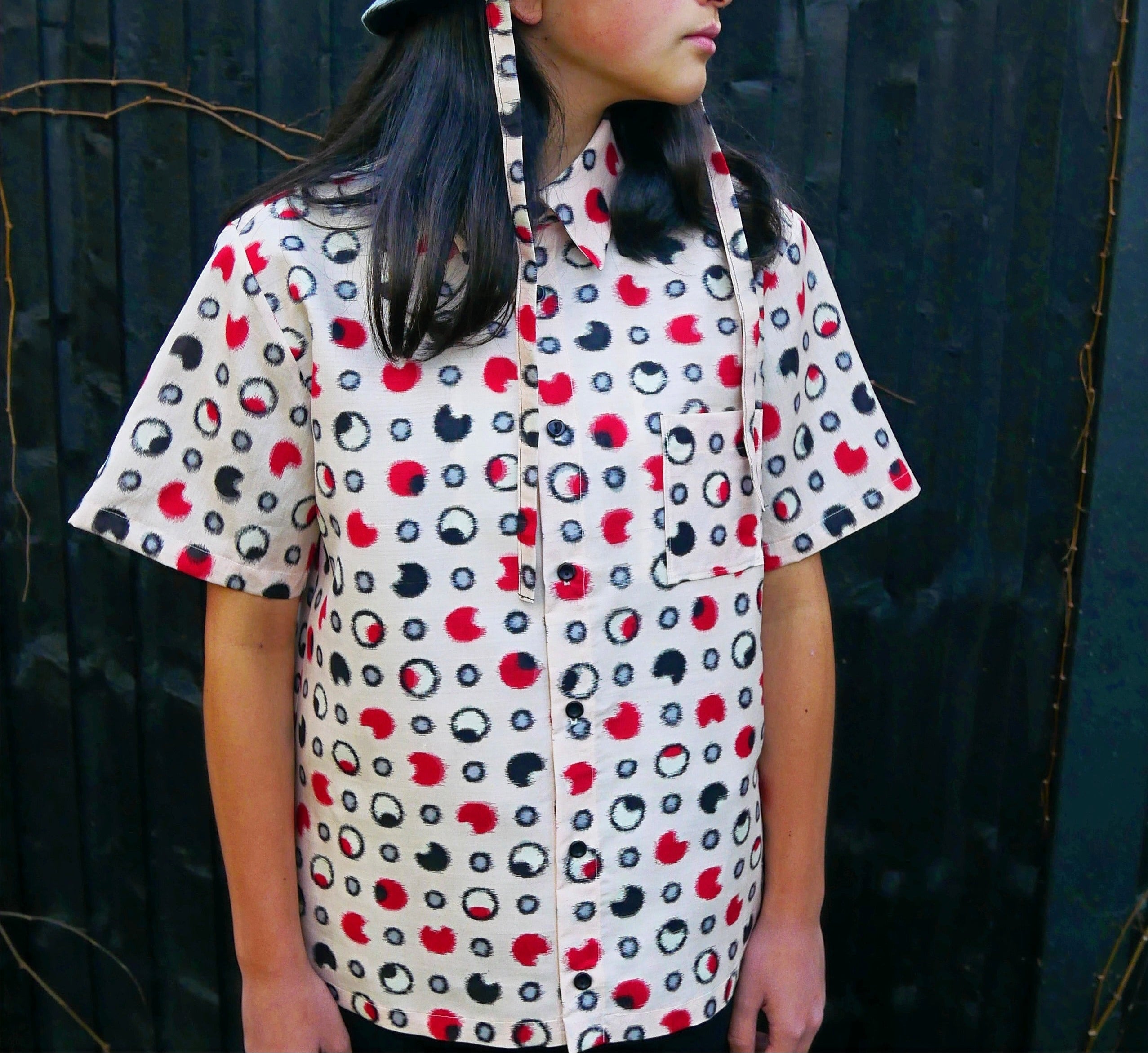 Upcycled Vintage Meisen Kimono Shirt image 0