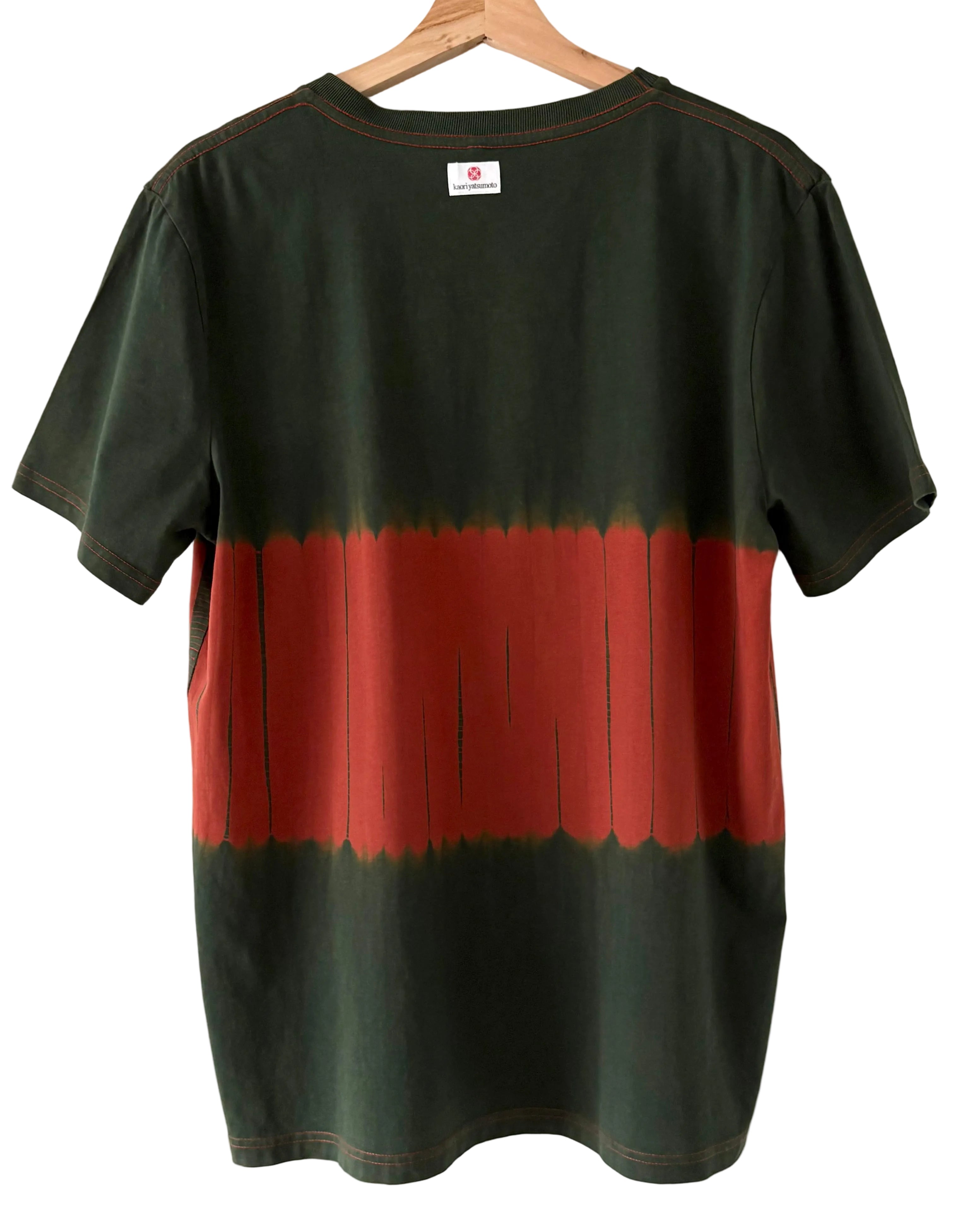 Organic Cotton T-shirts Shibori dyed with organic indigo Yoroidan Men’s Large