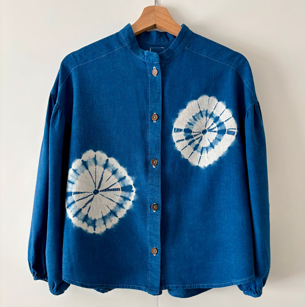 Hozuki - Bamboo Linen blend blouse UK10-12
