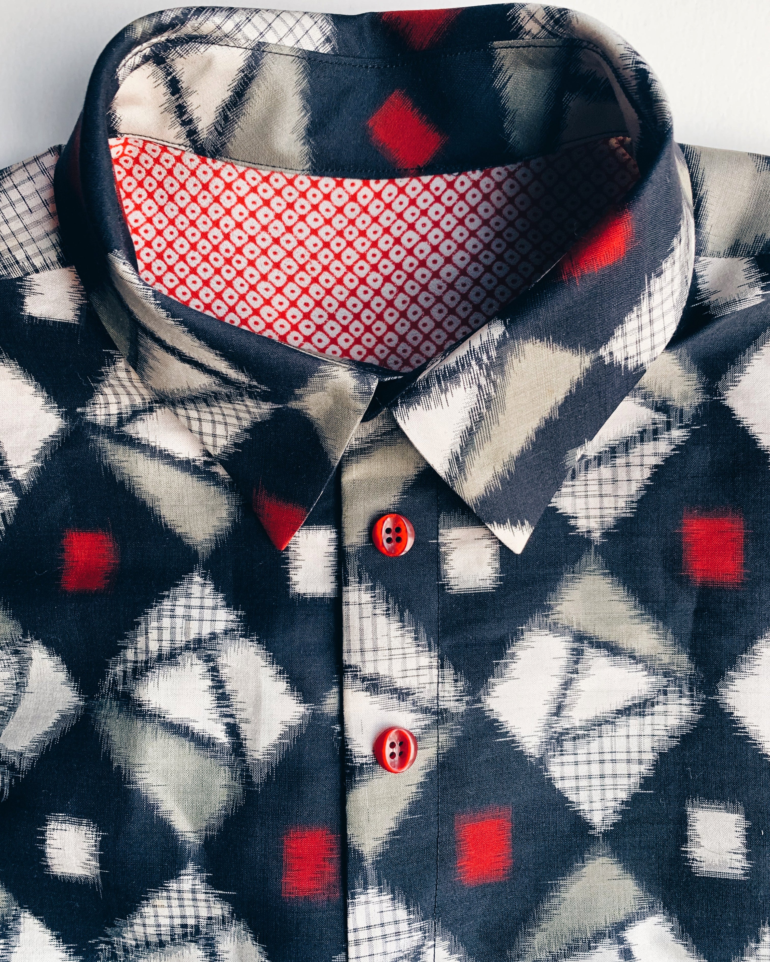 Upcycled Vintage Meisen Kimono Shirt Unisex image 4