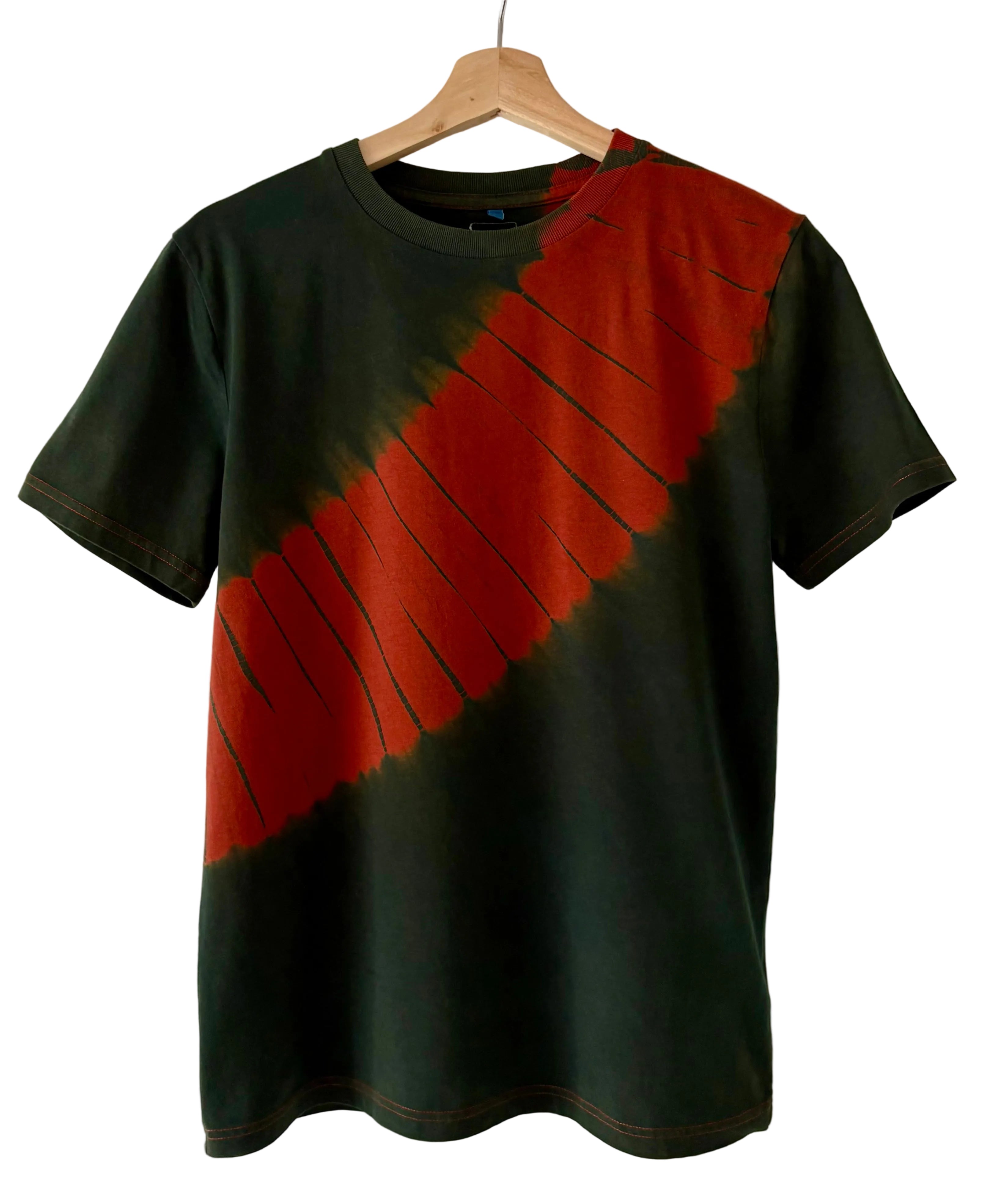 Organic Cotton T-shirts Shibori dyed with organic indigo Yoroidan Men’s S
