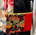 Upcycled Vintage Obi crossbody bag Ume image 0
