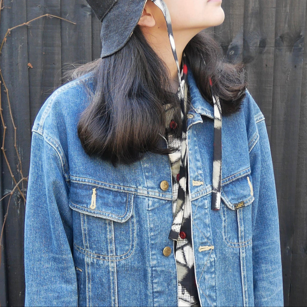 Upcycled Vintage Meisen Kimono Shirt Unisex image 7