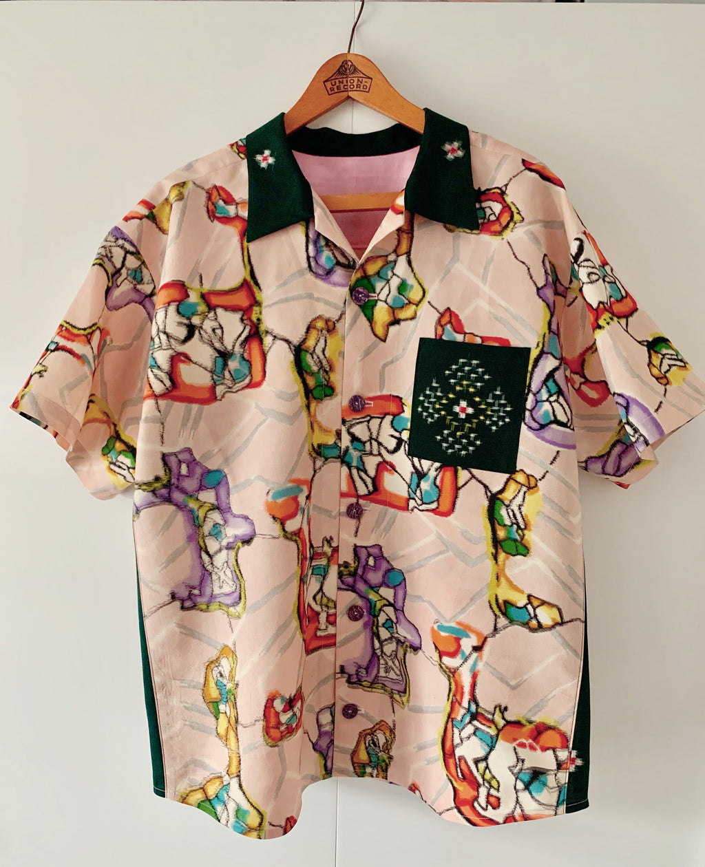 Upcycled Meisen Silk Kimono oversized shirt image 2