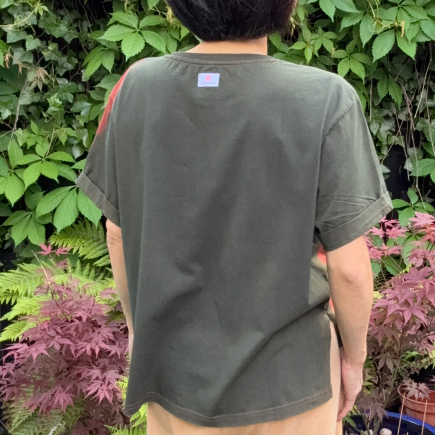 Organic Cotton T-shirts shibori dyed with natural indigo image 3