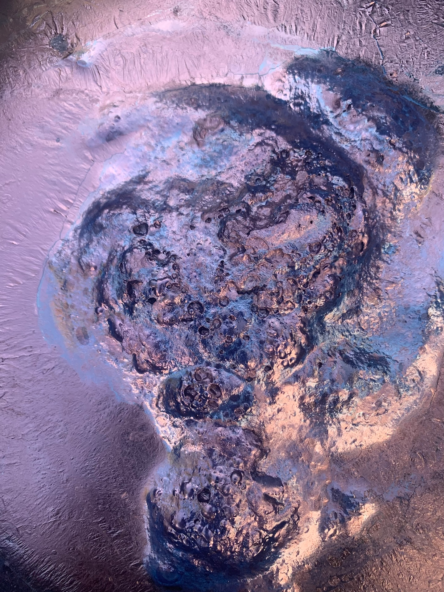 Oversized Organic Cotton Sweatshirt M hand dyed with indigo image 4