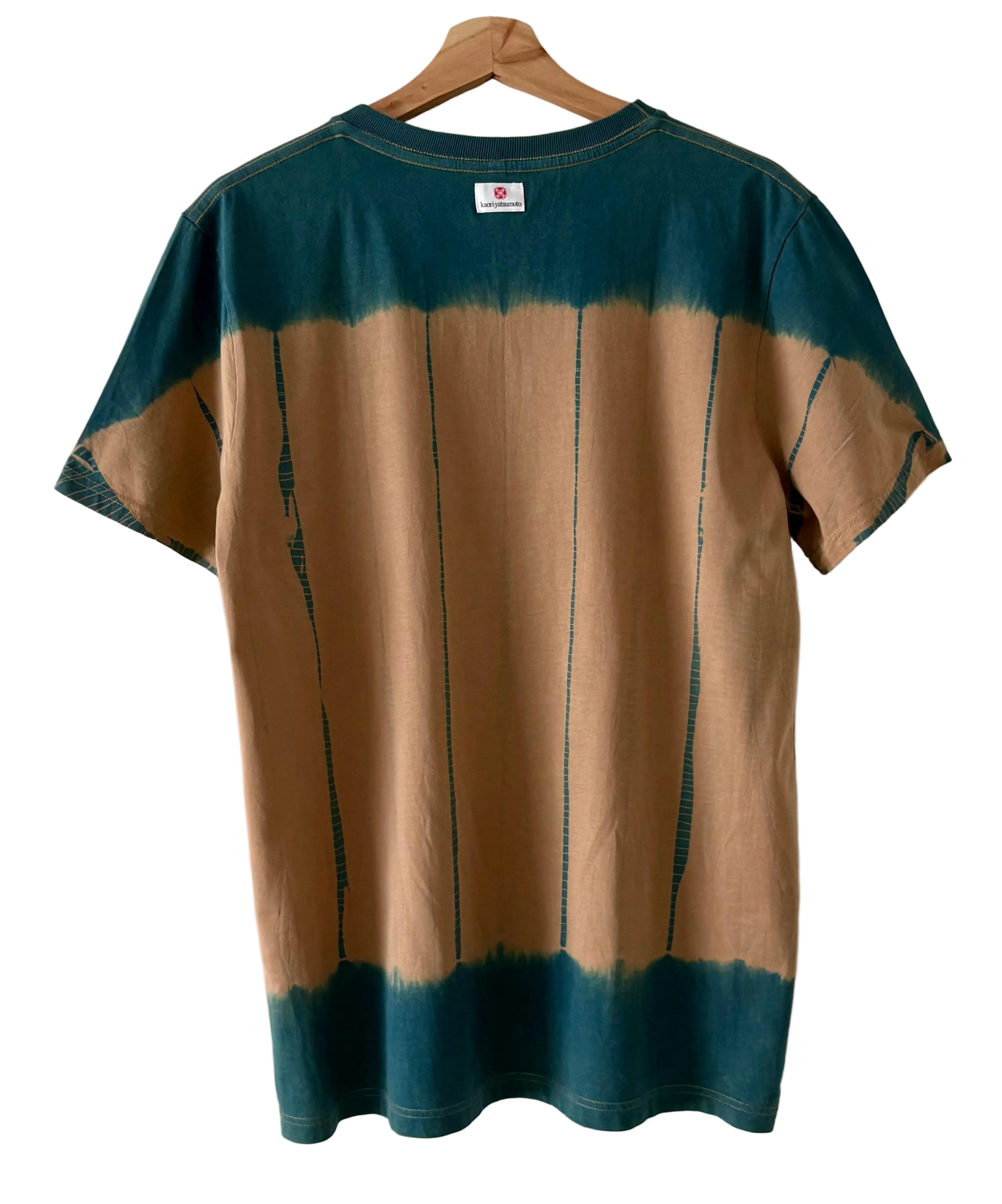 Organic Cotton T-shirts Shibori dyed with organic indigo Yoroidan Men’s Large