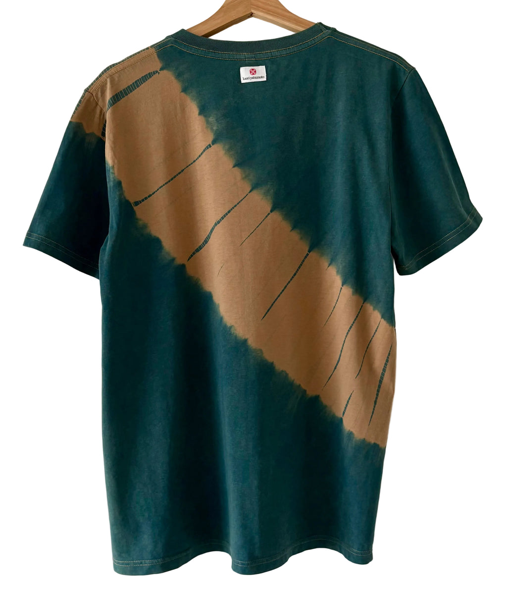 Organic Cotton T-shirts Shibori dyed with organic indigo Yoroidan Men’s Medium