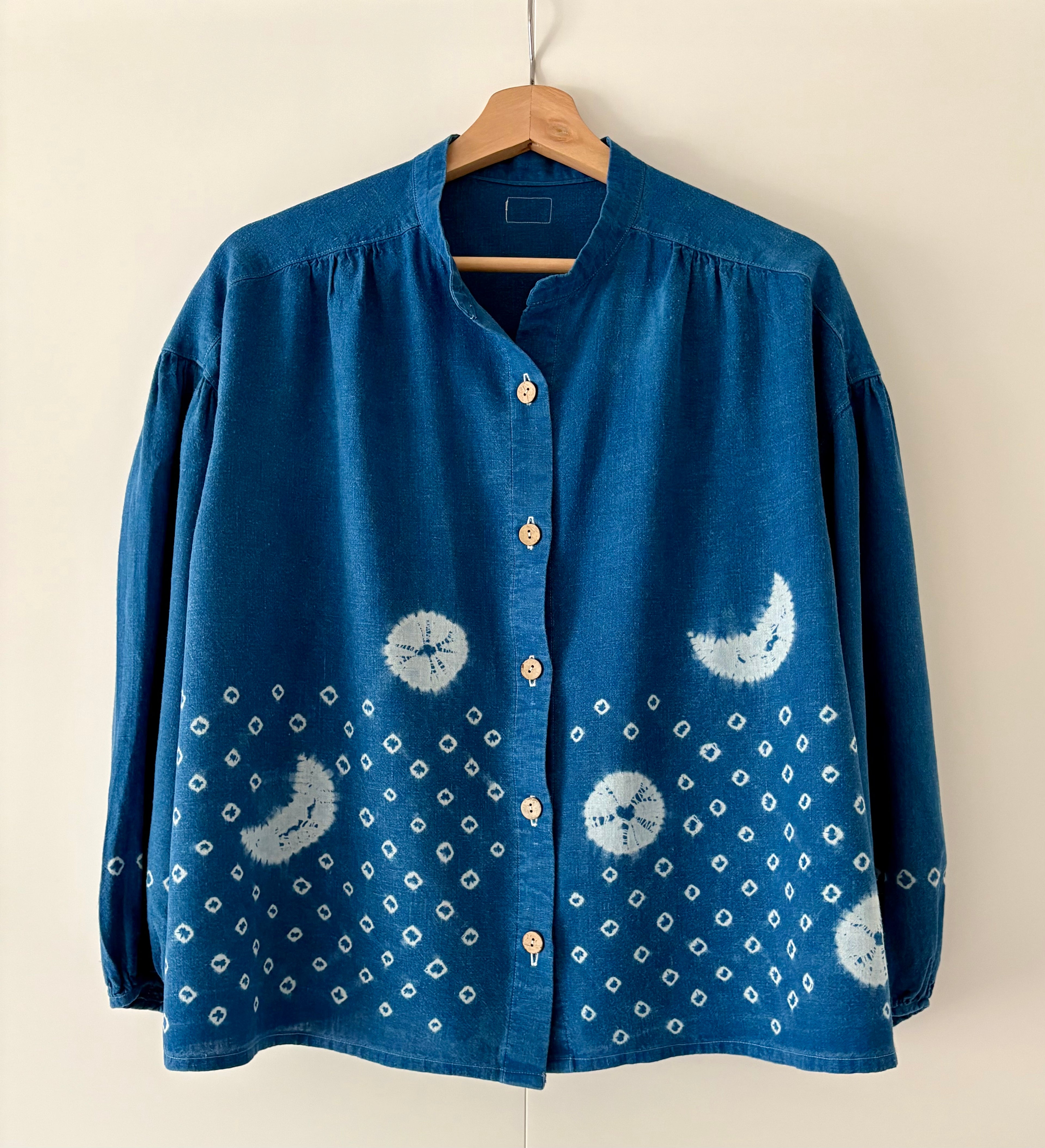 Starry Night - Bamboo Linen blend blouse UK10-12