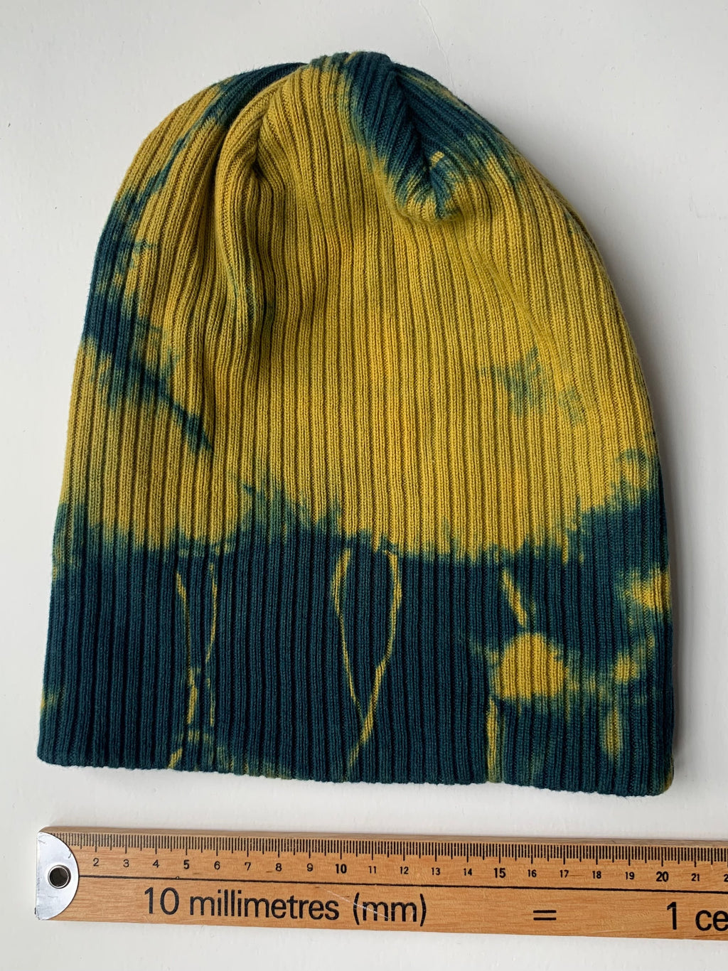 Organic Cotton Beanie hand dyed with natural indigo image 6