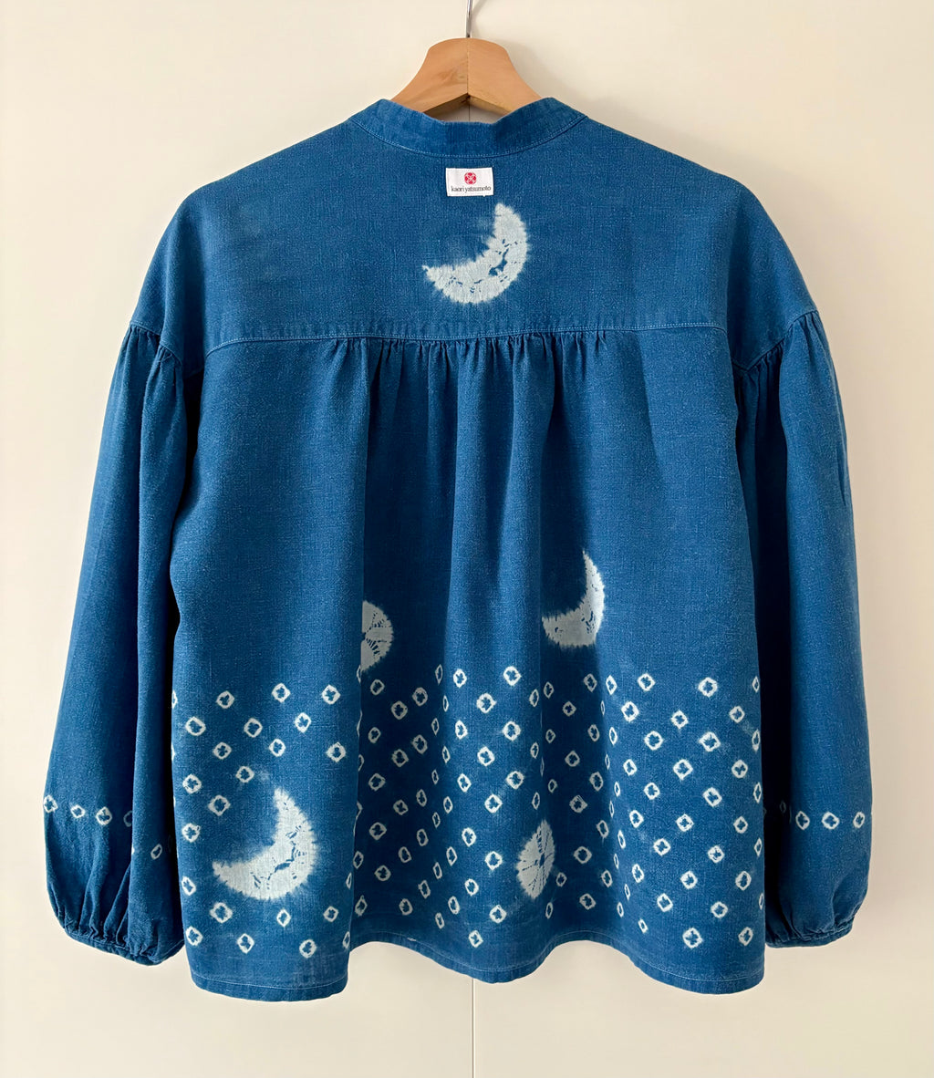 Starry Night - Bamboo Linen blend blouse UK10-12