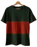 Organic Cotton T-shirts Shibori dyed with organic indigo Yoroidan Men’s Large