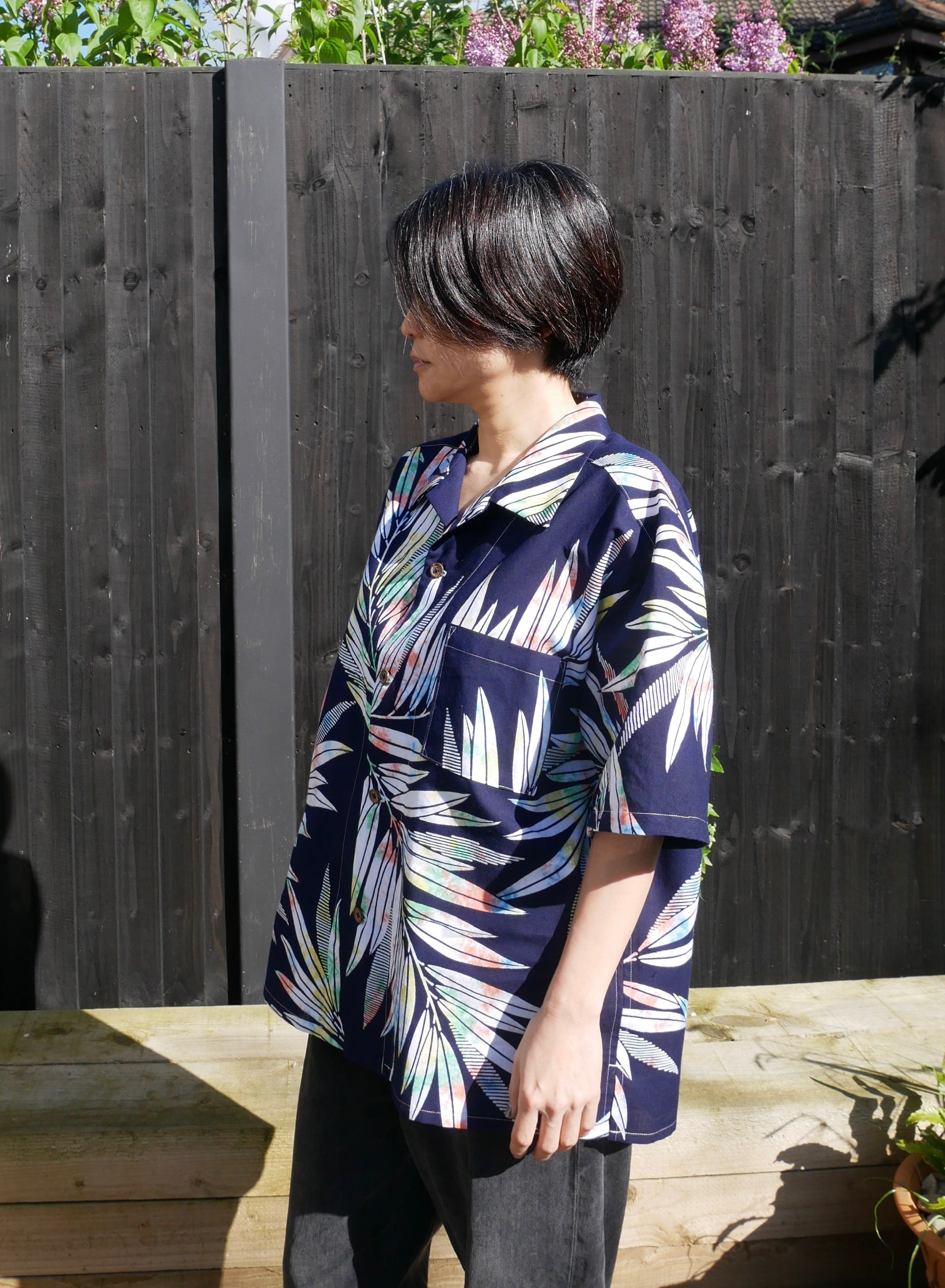 Yukata Cotton Open Collar Shirt size M  image 3
