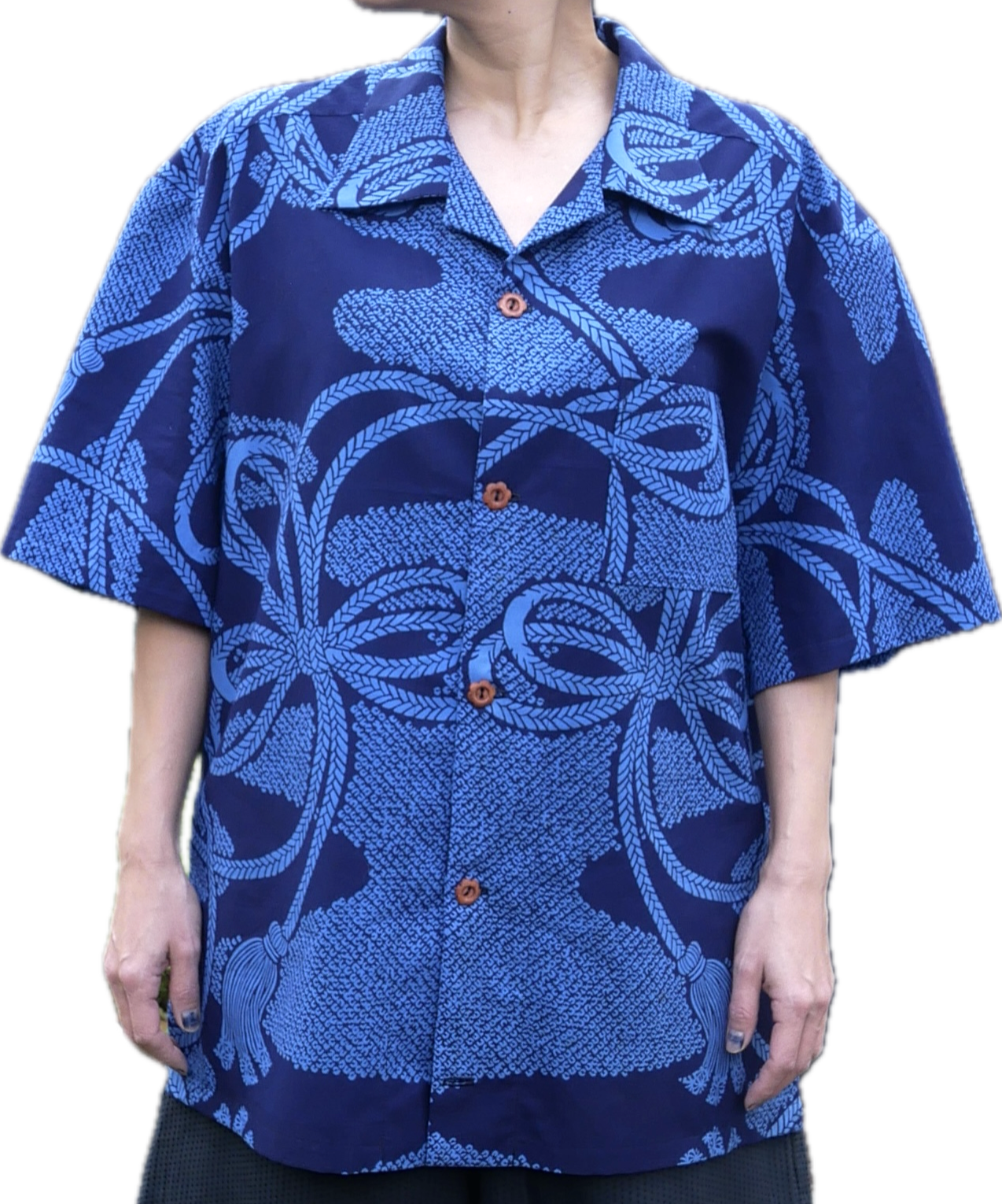 Yukata Cotton Open Collar Shirt image 2