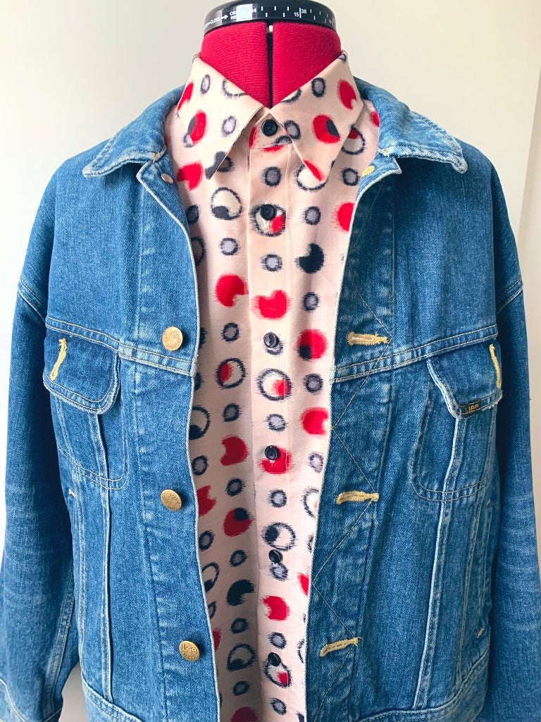 Upcycled Vintage Meisen Kimono Shirt Unisex image 6