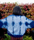 Cropped Organic Cotton Sweatshirt L hand dyed with indigo image 0
