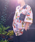 Upcycled Meisen Silk Kimono oversized shirt image 0